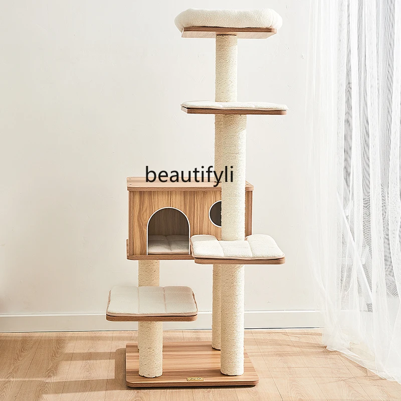 Four Seasons Universal Cat Nest Cat Tree Chamfer Cat Scratch Trees Tong Tianzhu Sisal Scratching Post Pet Supplies