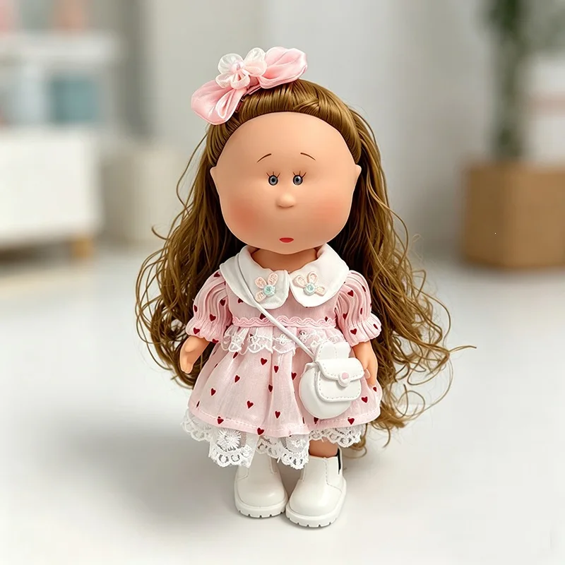 Sweet Lace Ruffle Doll Dress Handmade Outfit Fit 30cm Spanish Mia Potato Doll Dress Up Accessory