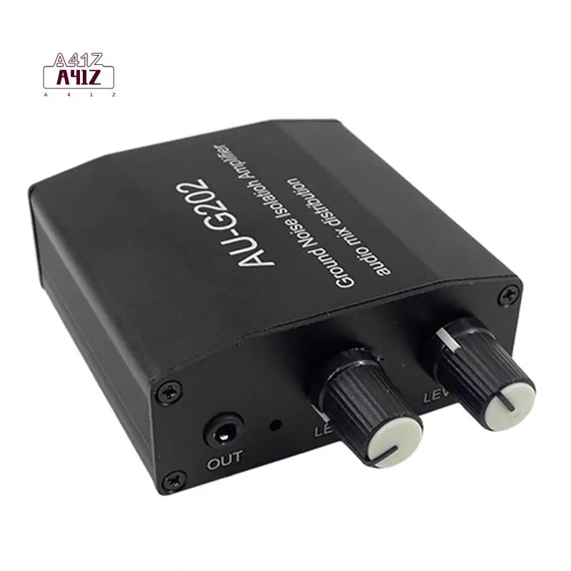 

A41Z-AUG202 Audio Mixer Distributor DC5-18V Ground Noise Lsolatioh Amplifier Dual Channel 2 In 2 Out Amplifier