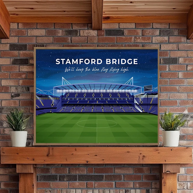 1pc Frameless Canvas Painting World Famous Sports Liverpool Anfield Stadium Arsenal Stadium Old Trafford Stadium Poster Canvas P