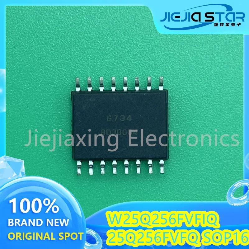 W25Q256FVFIQ, 25Q256FVFQ, 100% Brand New Original SOP-16, 256Mb Memory, 3-10Pcs, Free Shipping Electronics