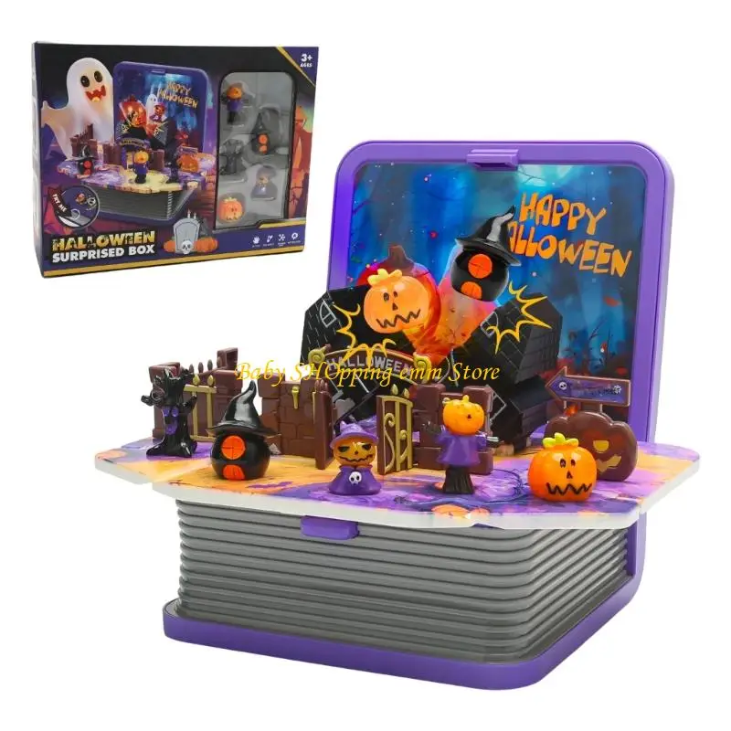 23GD Skeleton Specter Foldable Book Scene Paper Craft Decor