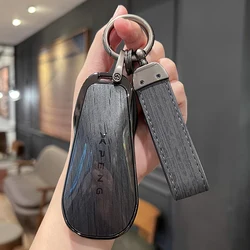 For Xiaopeng xpeng p7 p7i p5 g3 g3i g9 g6 22-23 High grade imitation wood grain key case metal key chain