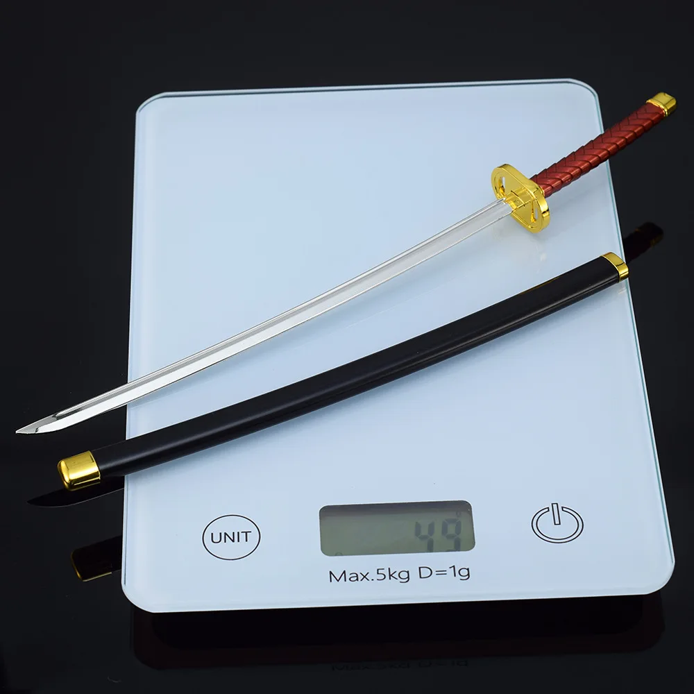 Soul Hunter Katana con fodero 25CM Anime Samurai Modello Dark Fantasy Art Craft Da collezione Giocattolo sicuro per bambini Spada in metallo Regalo