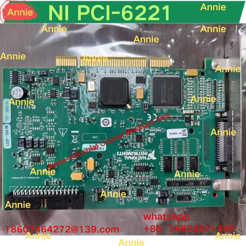 Second-hand test OK  NI PCI-6221 Acquisition Card   68 Pin
