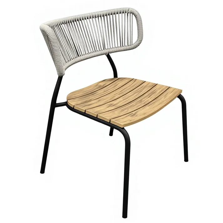 Immagine 3: Sedia da Giardino in Rattan di Alta Qualità per Interni ed Esterni, per Caffè, Ristoranti e Hotel