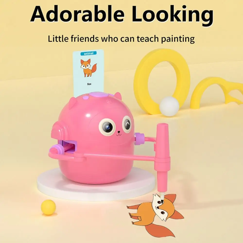 Plastikowy inteligentny robot do rysowania, edukacyjny, wczesnoedukacyjny, inteligentny robot do malowania, interaktywna zabawka, automatyczna zabawka do rysowania.