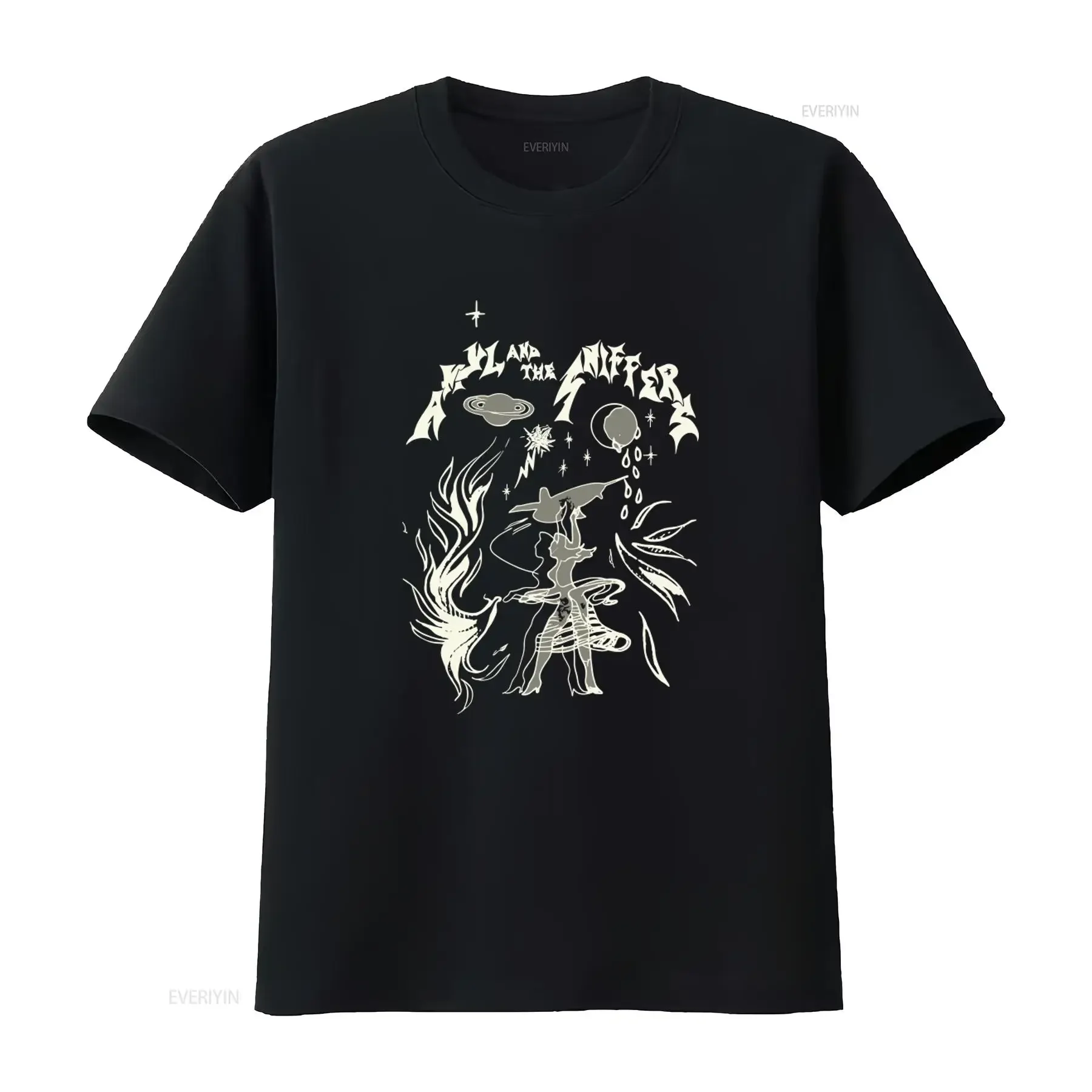 Amyl And The Sniffers Band T Shirt Black Retro Design All Sizes S 4XL YI292 vintage Washed streetwear Comfortable Breathable