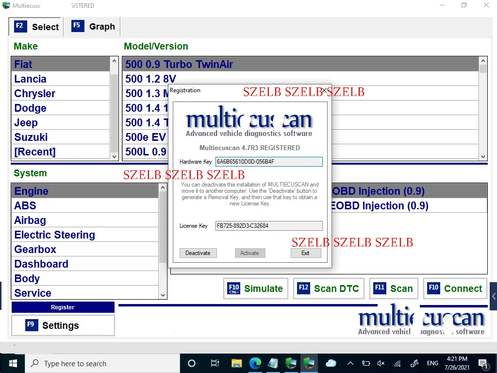 2025 Multiecuscan V5.2 مع مفتاح مجاني مسجل لبرنامج الماسح الضوئي Fiat/Chrysler/Dodge/Jeep لأداة الماسح الضوئي ELM327 Obd2