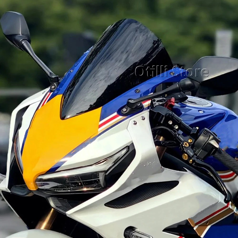 For Honda CBR650R CBR 650 R 650R 2019-2025 2024 2023 CBR650 R New Motorcycle Heightening Raised Windshield WindScreen Black view 5