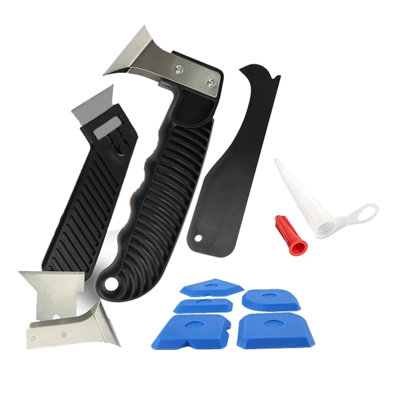 Silicone Remover Tool Kit For Removing And Renewing Silicone Joints - Joint Smoother Silicone Squeegee Set