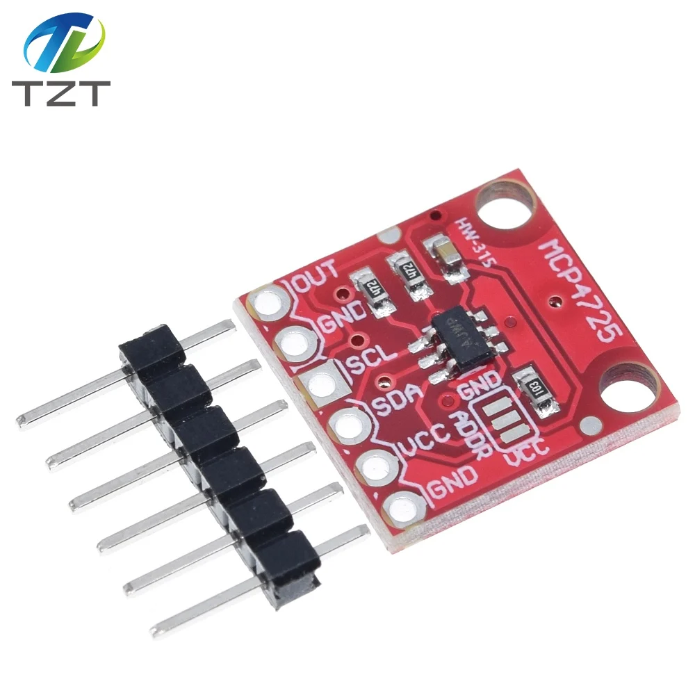 DIYTZT 1/3/5PCS MCP4725 I2C DAC Breakout Development Board 12Bit Resolution top