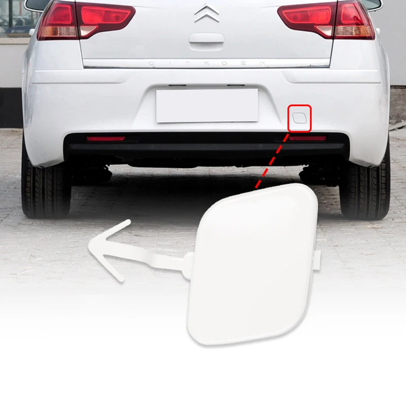 For Citroen C4 2009 10 11 Bumper Trailer Cover Tow Bracket Cover Bumper Tow Hook Cover Cap