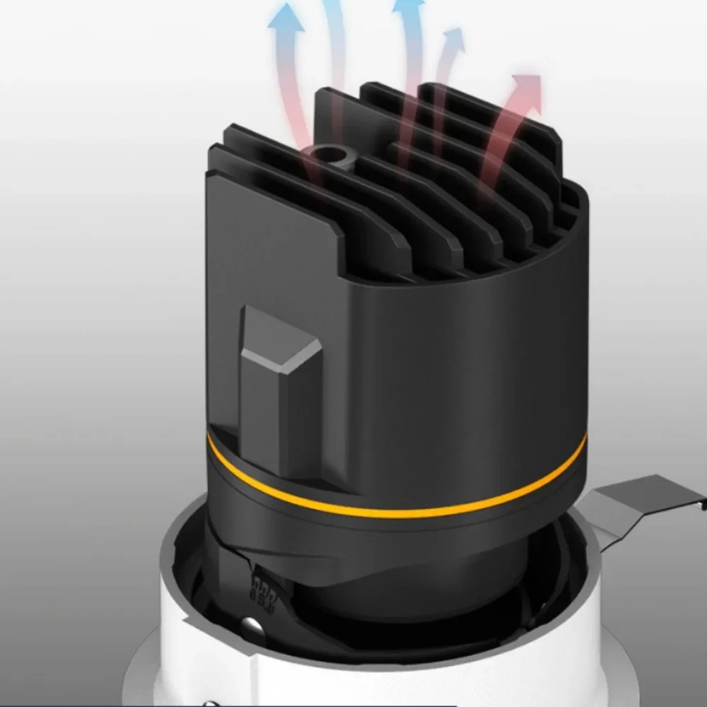 Foco LED para parrilla empotrada, nuevo producto de 3W, 5W, 7W, diseño de tamaño pequeño, sin luces duras, sin parpadeo