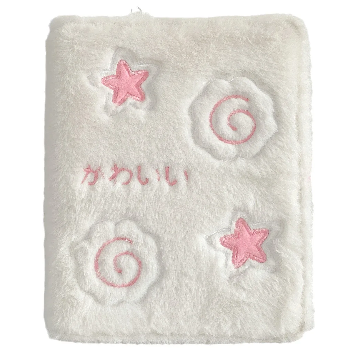 Album Foto Binder Plush Pola Bintang A5 INS 3-inci, Tempat Penyimpanan Kartu Kecil, Buku Koleksi Photocard, Tempat Photocard Lepas