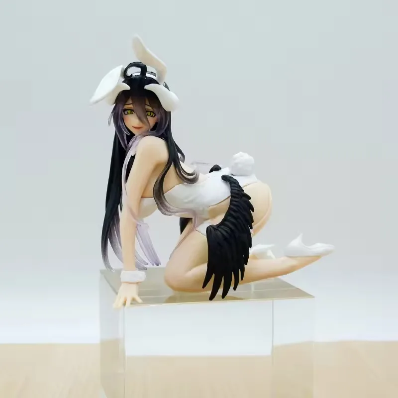 3 قطعة هنتاي الشكل أفرلورد أنيمي الشكل الأرنب فتاة ملابس السباحة ألبيدو عمل الشكل المعكرونة سدادة تمثال جمع نموذج اللعب #4