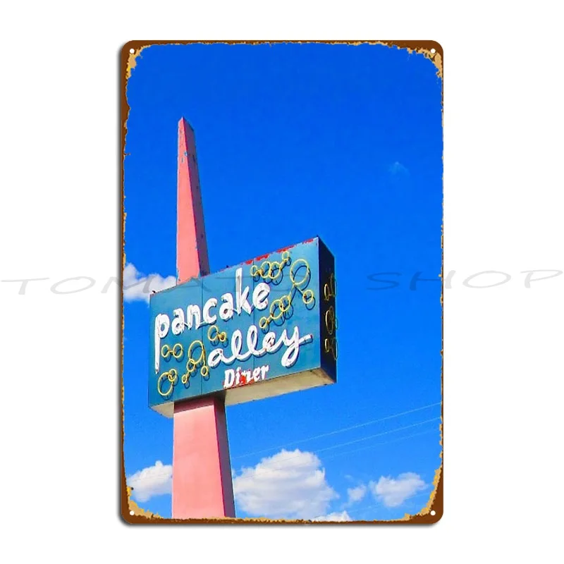 Pancake Alley Metal Plaque Living Room Rusty Club Customize Tin Sign Poster
