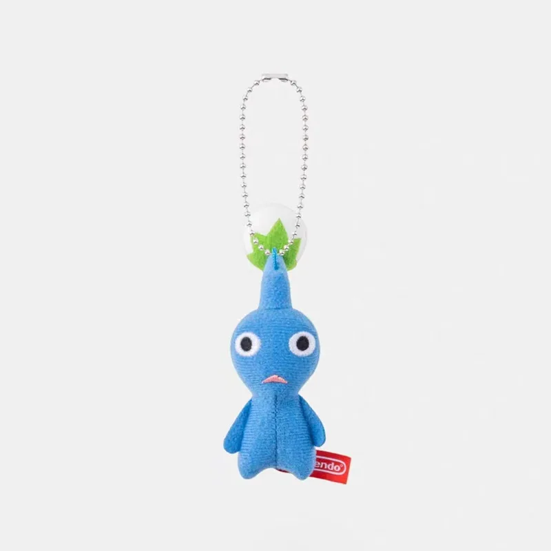 Pikmin Mini Plüschpuppen-Schlüsselanhänger, weicher Cartoon-Taschenanhänger, Dekoration, Rot, Gelb, Blau, hängendes Plüsch-Ornament, Geschenk