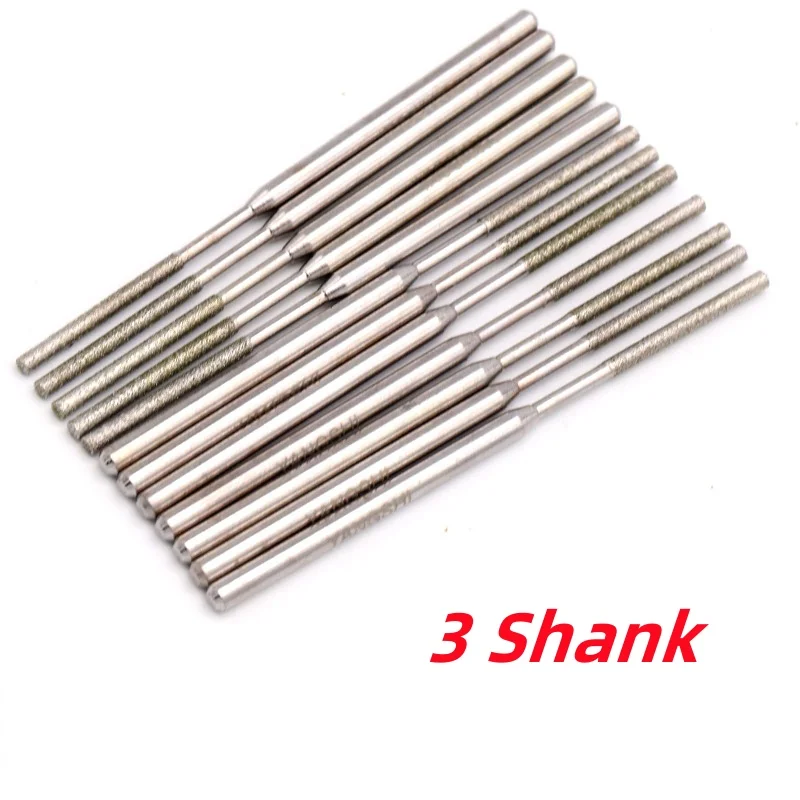1.5/2/2.5/4/5/6/8mm Flat Head Cylindrical Grinding Head Lengthen Carving Engraving Bits For Dremel Rotary Tools