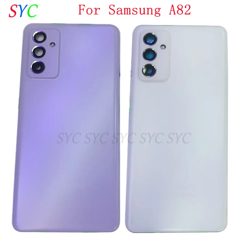 

Rear Door Battery Cover Housing Case For Samsung A82 Back Cover with Camera Lens Logo Repair Parts