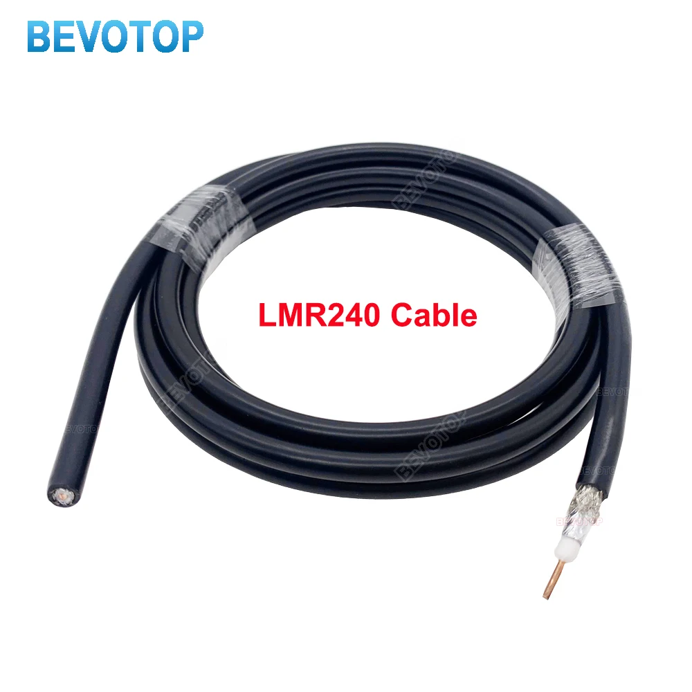 LMR240 RF Coaxial Cable 50ohm 50-4 LMR-240 Coax Pigtail Wire Antenna Pigtail Jumper Cable for Microwave Radio Project 50cm-200m