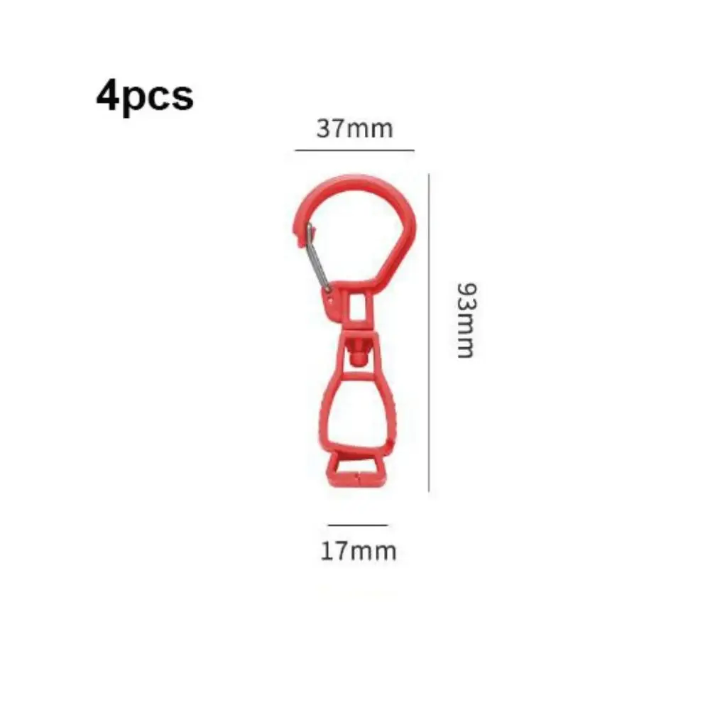 4pcs Thickened Material Glove Hat Clip 37*93mm 10 Styles 360-Degree Rotating Joint Durable High Strength Cllip Tool Accessories