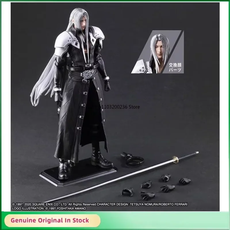 

Original SQUARE ENIX PLAY ARTS Sephiroth Final Fantasy VII REMAKE Action Figure Active Joints Assembly Model Collectibles