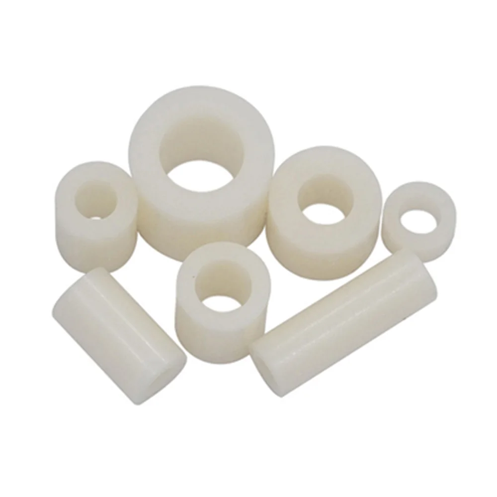 100Pcs M3 M4 M5 Nylon Plastic Rround Pillar Pcb Board Spacer Standoff Non-Threaded Wit Abs Hollow Standoff wasmachine
