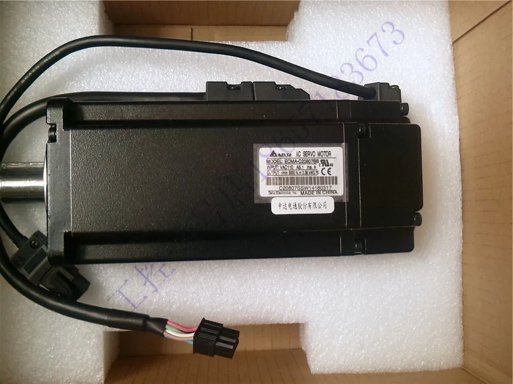 New Original Taiwan Delta Servo Motor 750W With Brake ECMA-C20807SS/FS Quality Assurance 1 Year