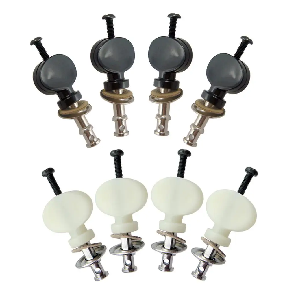 Tooyful Set of 4 Ukulele Strings Tuning Pegs Pin Machines Tuners for Ukulele Classical Guitar 4 String