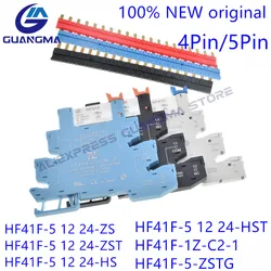 10pcs HF41F- 005 012 024 -ZS -HS -ZST -HST 41F-1Z-C2-1 HF41F-005-ZST HF41F-012-HST 4/5Pin 6A HF41F-024-ZS Relay 5V 12V 24VDC