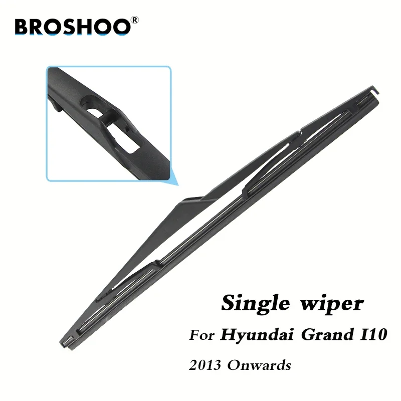 BROSHOO Car Rear Wiper Blades Back Windscreen Wiper Arm For Hyundai Grand i10 Hatchback (2013-) 310mm,Windshield Auto Styling