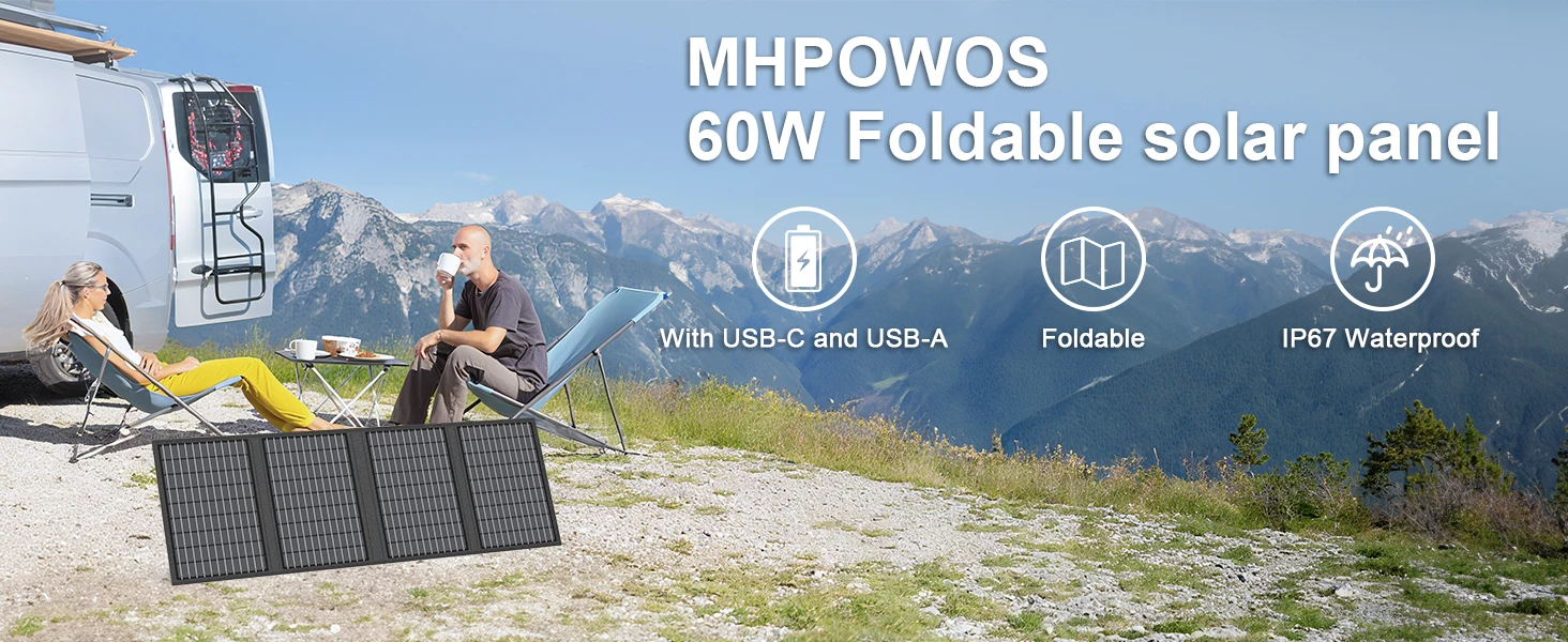 SHUAIGUO Pannello Solare Pieghevole Da 6W 5V USB – Impermeabile, Leggero Per Campeggio, Ricarica Telefono E Tablet