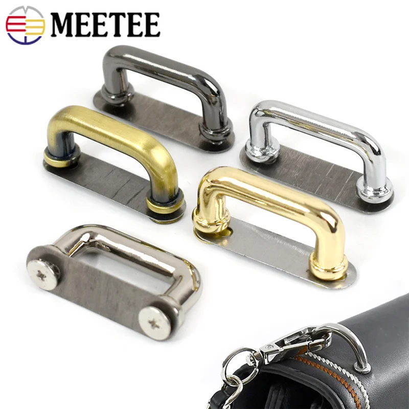 4-20Pcs Meetee 21mm Metal Bag Arch Bridge Bags Strap Hanging Ring Buckle Handbag Chain Connect Buckles DIY Hardware Accessories