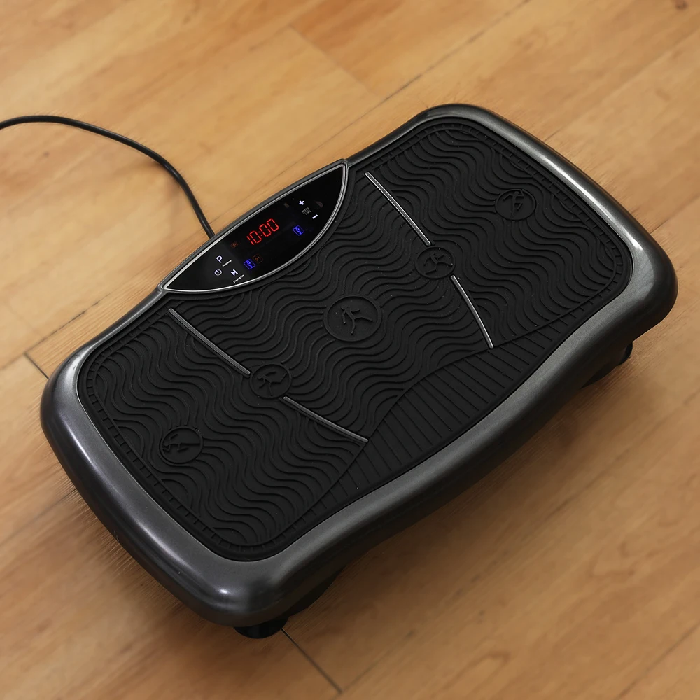 High Quality Home Use Power Vibration Exercise Machine ABS Material Electromagnetic Fitness Vibrator Plate Treats Whole Body