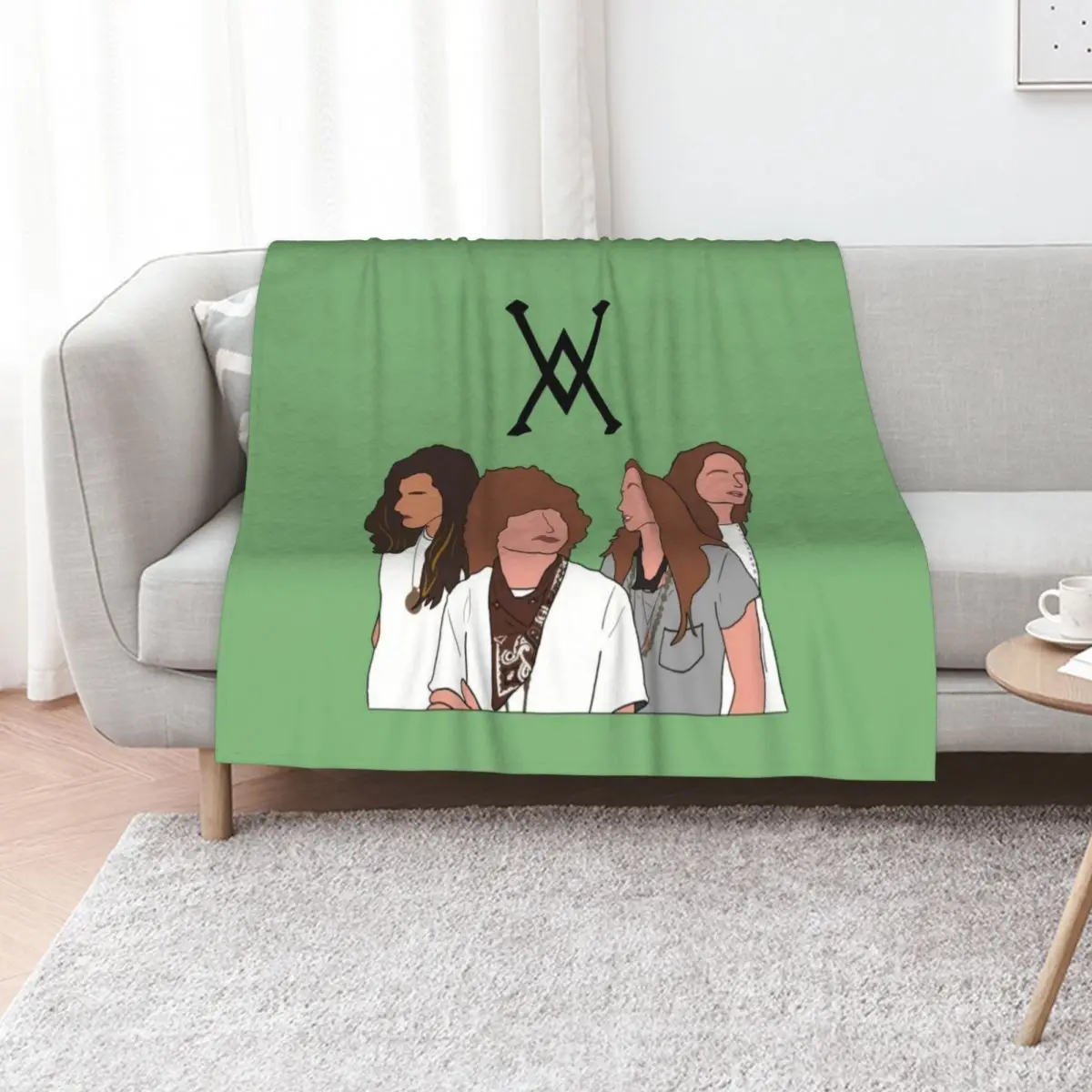 Greta Van Fleet Throw Blanket Vintage Luxury Thicken Weighted Bed linens Luxury valentine gift ideas Blankets