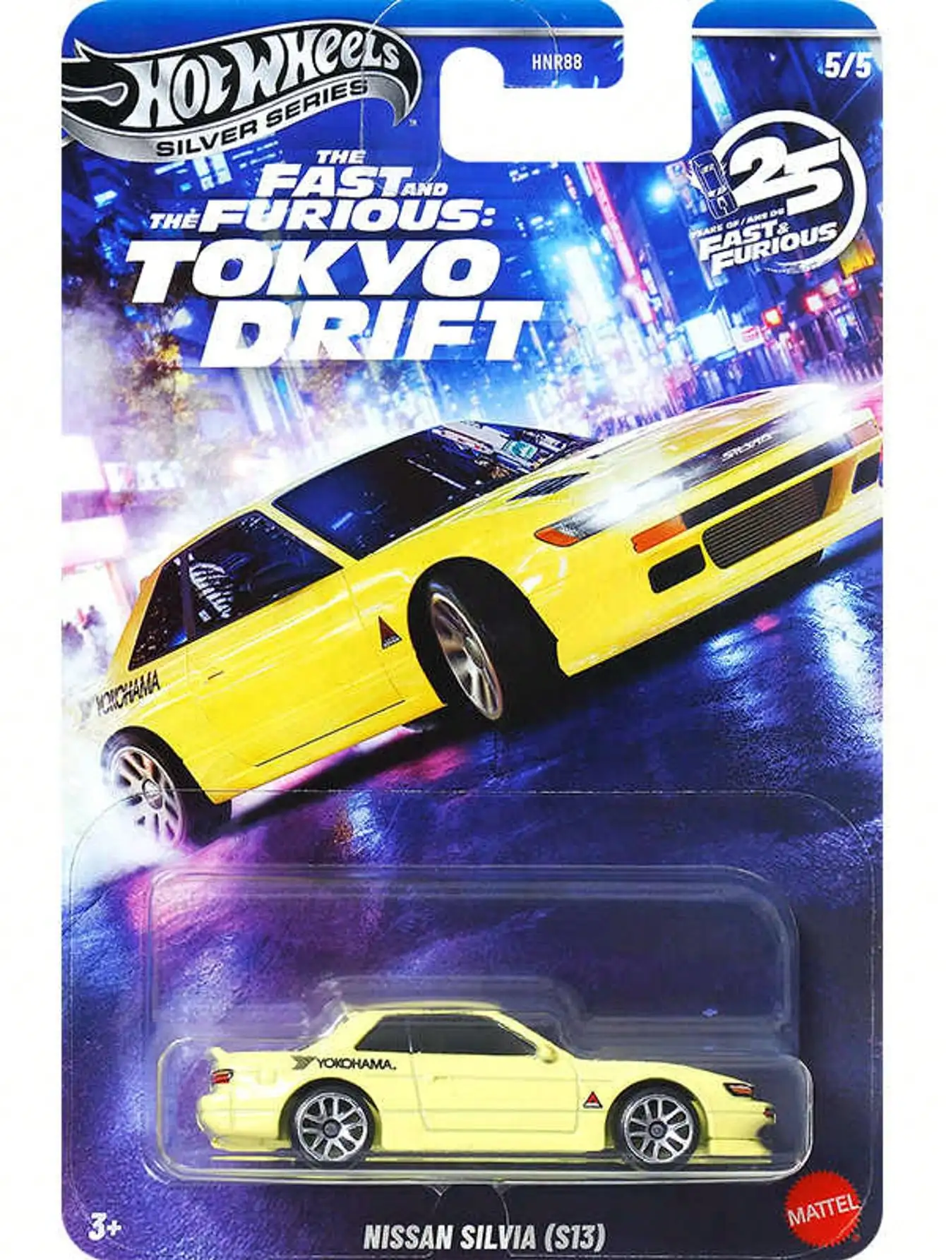 Hot Wheels Fast & Furious HNR88-M Monte Carlo,Plymouth,Silvia S13, Fairlane, Alpha5, Alloy Collectible Toy Car for Display Gifts view 5