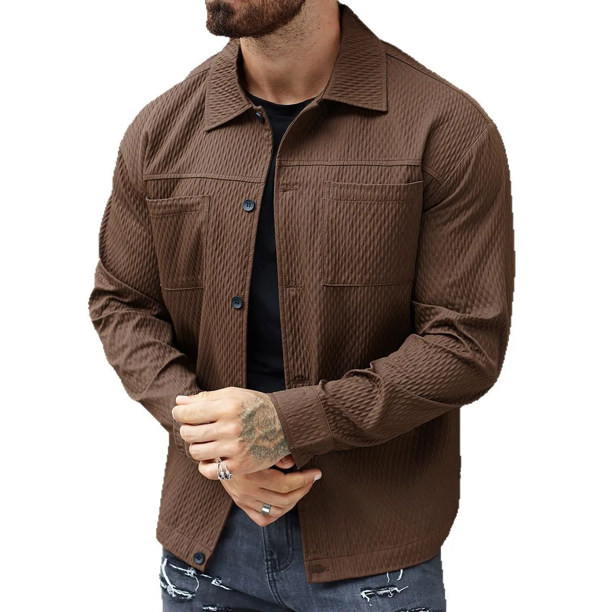 

High-Quality Men's Fashion Casual Shirt Collar
