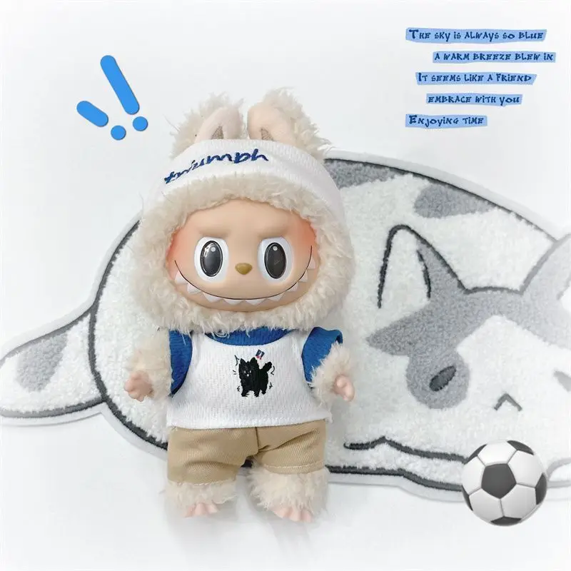 

Только одежда подходит для Labubu. Лидер продаж. Простые брюки с короткими рукавами. Костюм с рисунком котенка. Веселый и милый с резинкой для волос.