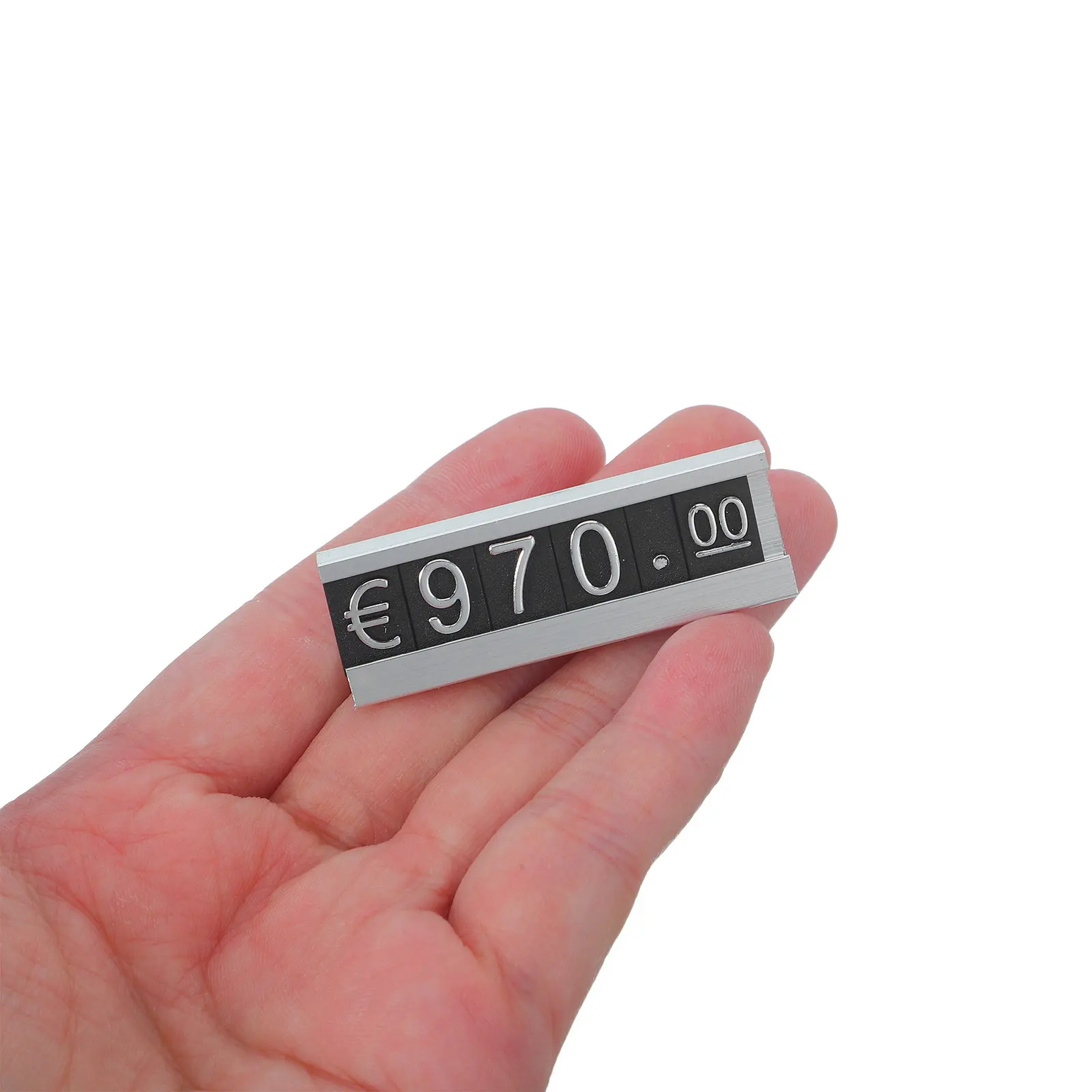 16Sets Price Tag Cube Blocks Jewelry Store Adjustable Number Display Sturdy Retail Counter Price Signs Easy Installation
