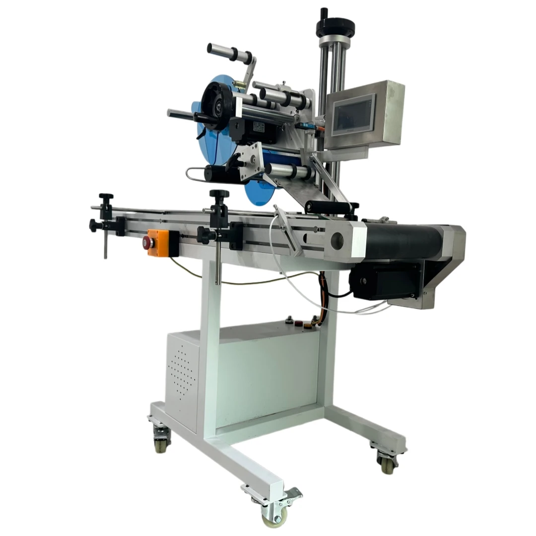 Automatic Flat Top Surface Self-Adhesive Sticker Paging Labeling Machine for Plastic Container, Case, Box & Express Box