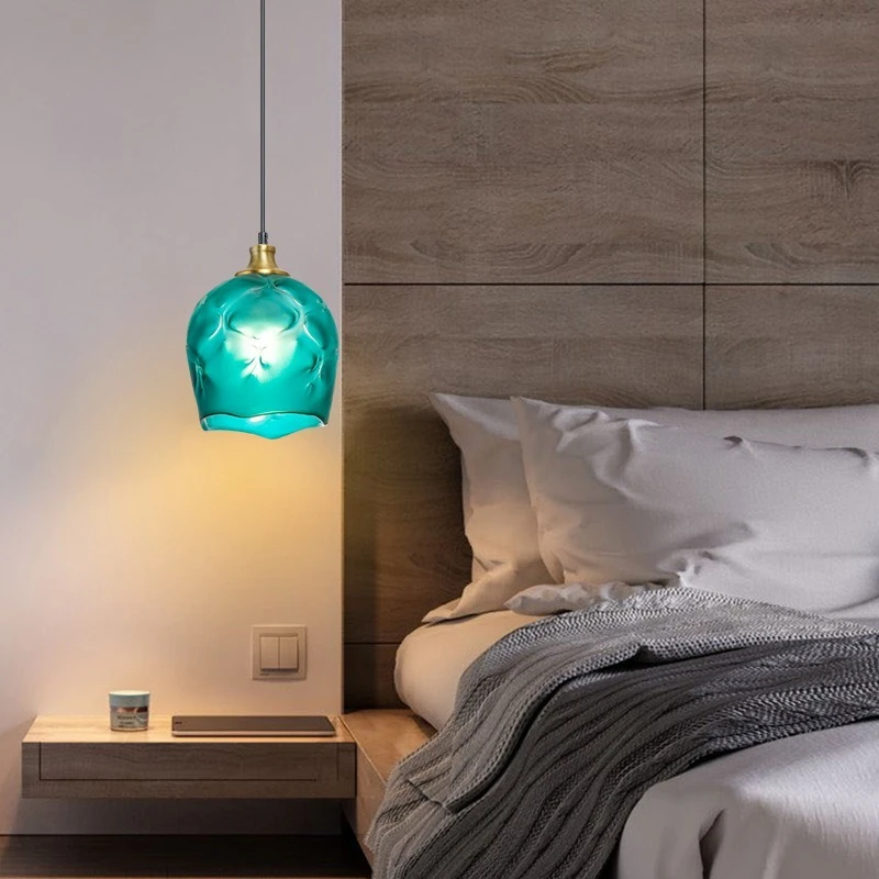 Minimalist Glass Pendant Lights Hotel Cafe Bedroom Kitchen Elegant Indoor Atmosphere Hanglamps Woonkamer Fixtures Bar Counter