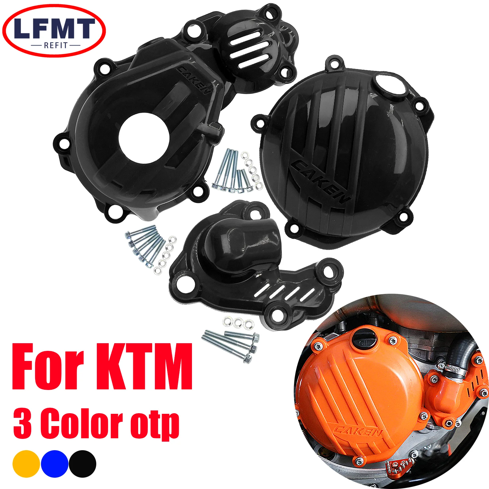 

For KTM SXF250 SXF350 XCF250 XCF350 FC250 FC350 FE250 FE350 FX350 Motorcycle Clutch Cover Magneto Engine Water Pump Guard Set