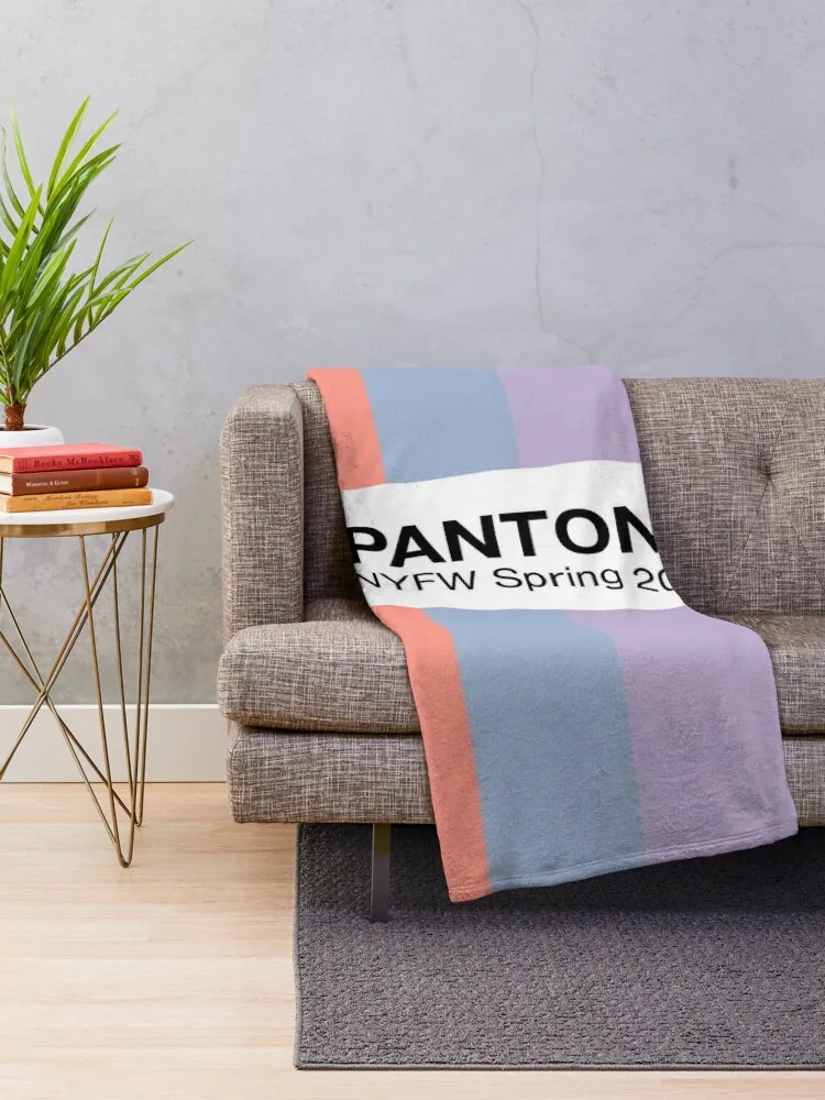 Pantone New York Fashion Week Palette (Spring 2024) Throw Blanket Plaid For Sofa Thin Sofas Blankets