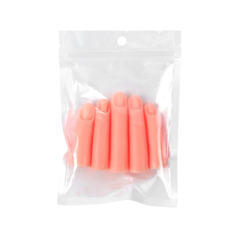 أدوات تجميل الأظافر من السيليكون ، أظافر إصبع صناعية ، لوحة مغناطيسية ، أدوات تجميل الأظافر ، يمكن إدخالها ، 5 * لكل مجموعة