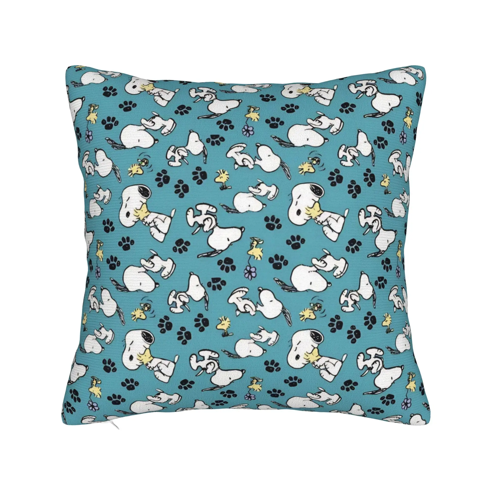 Kawaii Anime S-Snoopys Square Pillow Case  Cushion Cover Awesome Zippered Decorative Pillowcover for Sofa 40*40cm