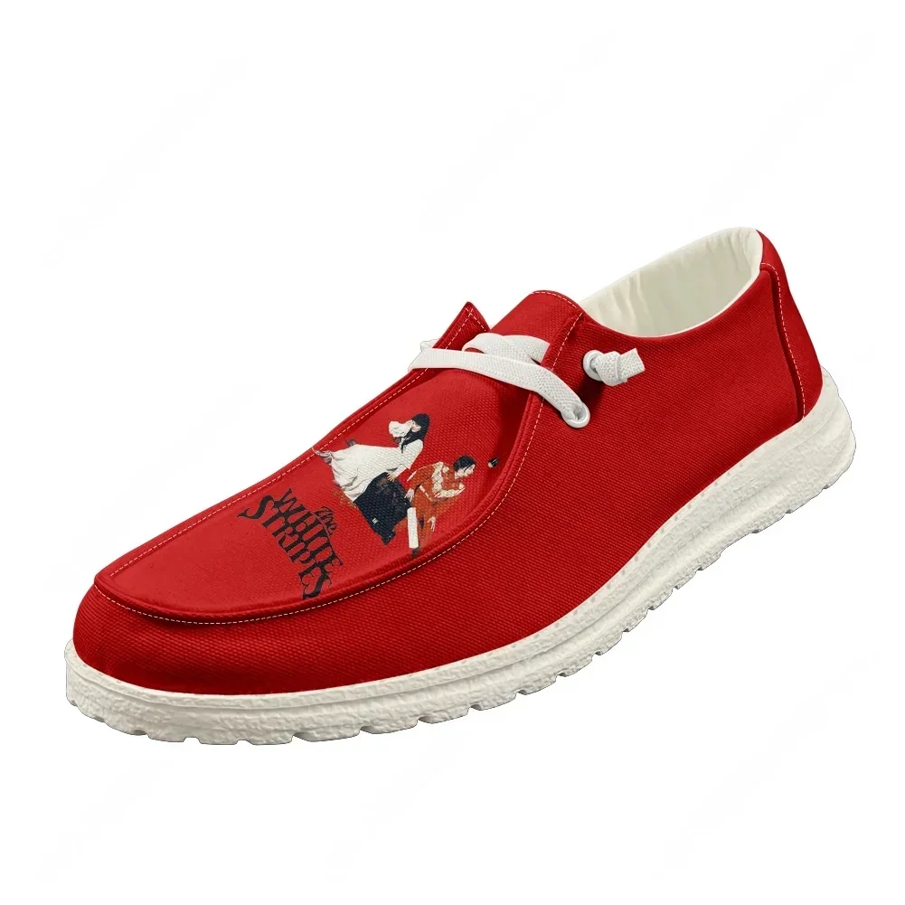 The White Stripes Casual Shoe Mens Womens Breathable Flat Footwear Indoor Outdoor Lightweight High Quality Pattern Custom Shoes