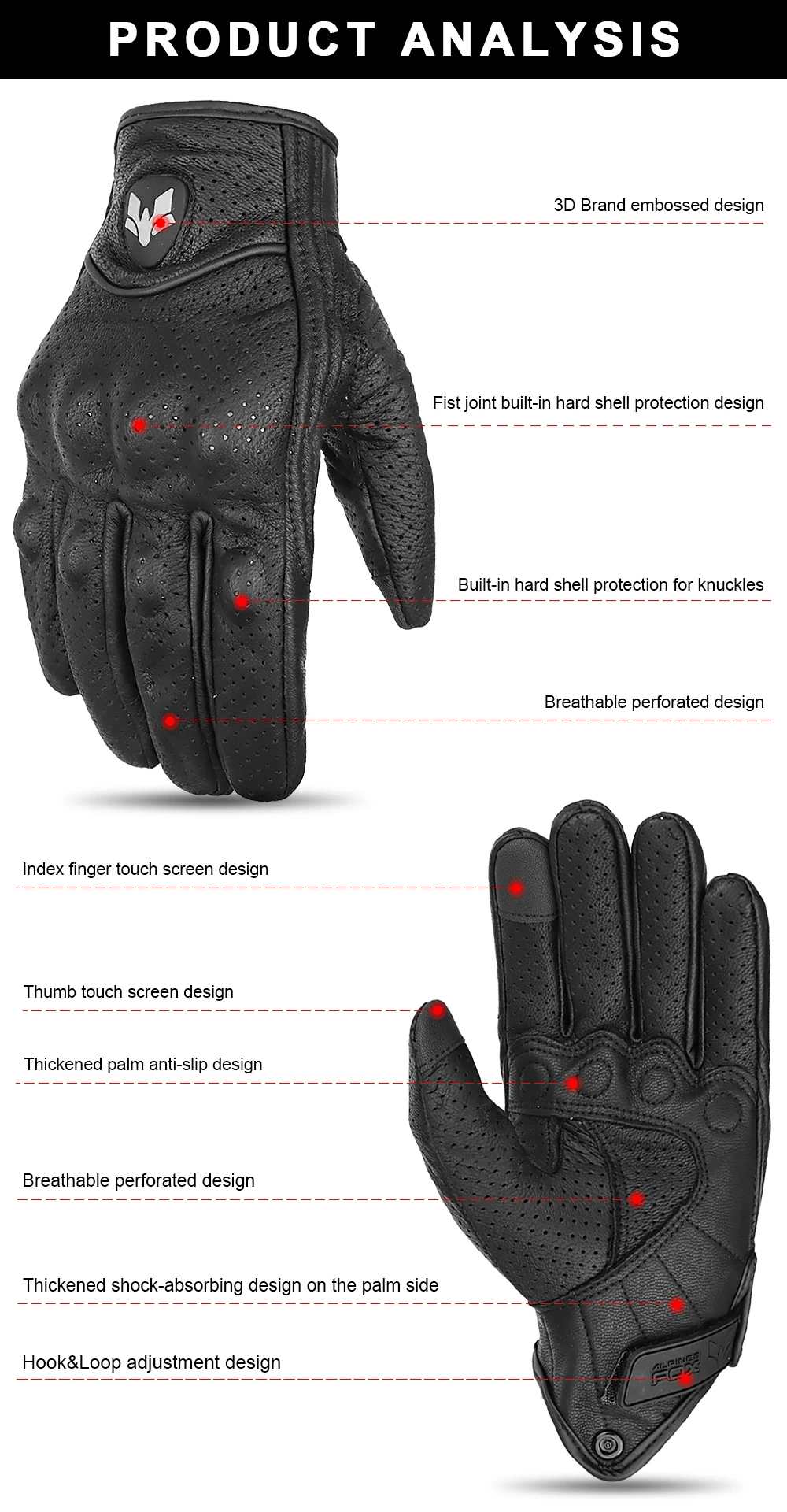 Vintage Ziegenleder Motorradhandschuhe Sommer Herren Gelb Retro Leder Motorradfahrer Guantes Motorrad Motocross Handschuh M-XXL – Detail 20