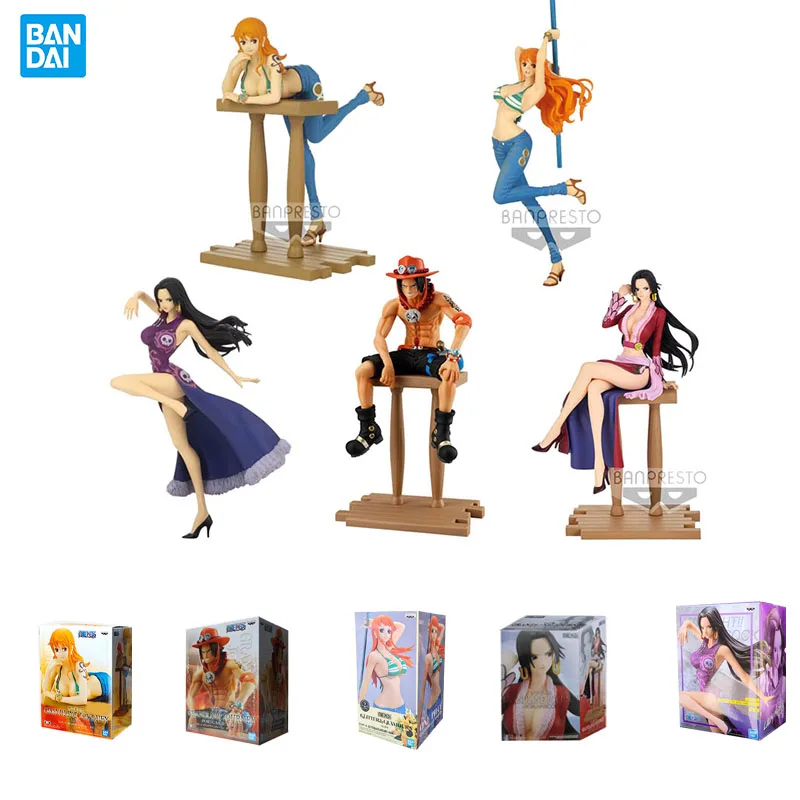 

Bandai One Piece Grand Line Queen Hancock Nami Ace Anime Doll Model Toy Collectible Gift for Adults and Children