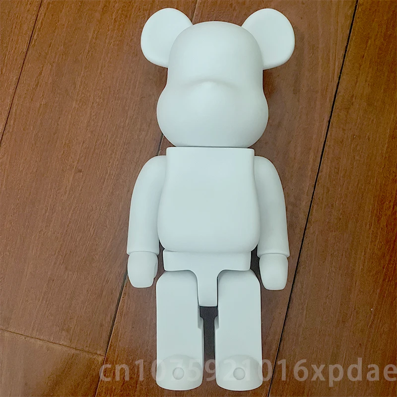 400% Bear Quality Black White DIY Assembly 28cm Galaxy Painting Bear 3D Model Mini Figure Toys